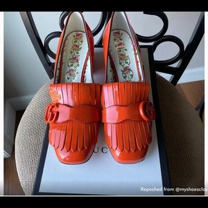 NWT Gucci GG patent pumps/loafers